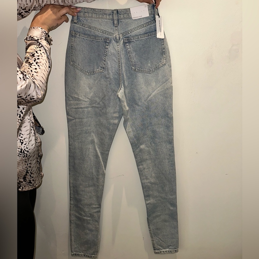 Weworethat denim jeans (silhouette slit)